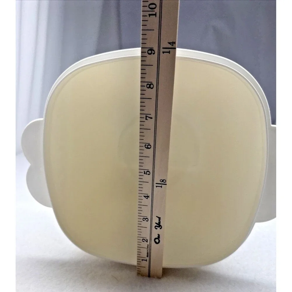 Tupperware Servalier 2510 2511 2512 White Nesting Bowls Set 3 Butterfly Handle